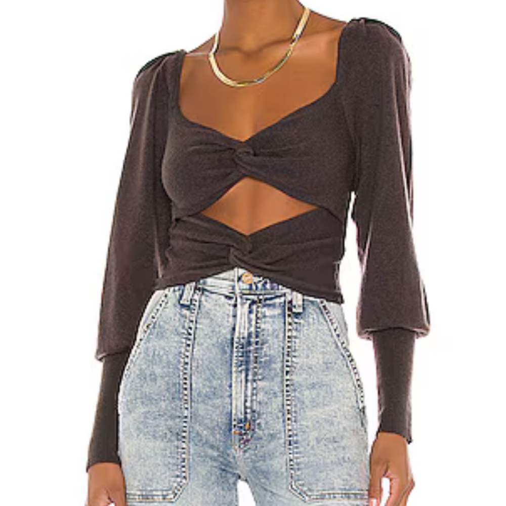 LPA Ayla Brown Sweater Top - NWOT - Size XS